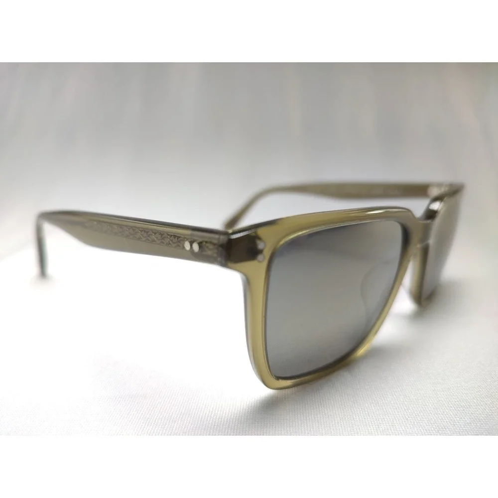 Oliver Peoples Lachman Sun OV5419SU 167839 Olive Crystal Square Sunglasses 50mm